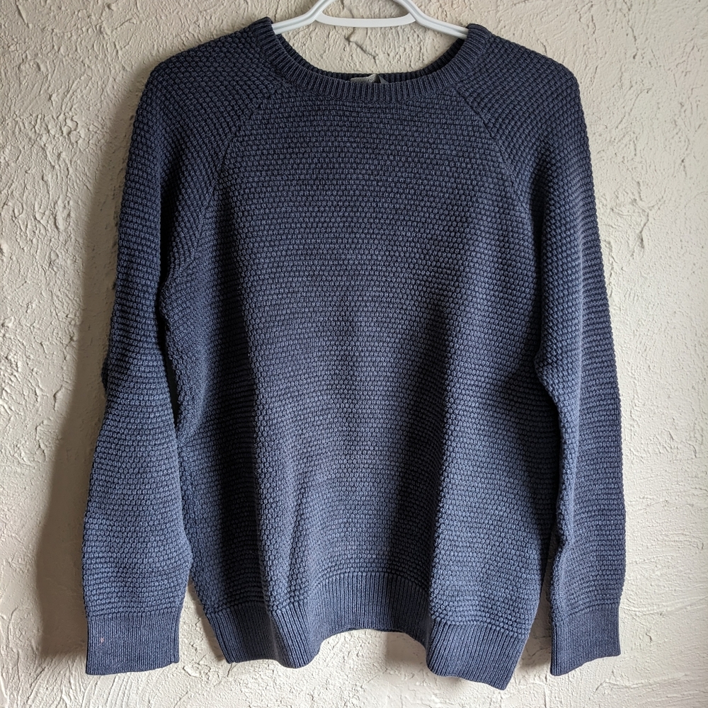 Medium Navy Denver Hayes Cotton Sweater
